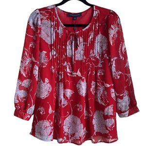 Tommy Hilfiger Pintuck floral blouse
